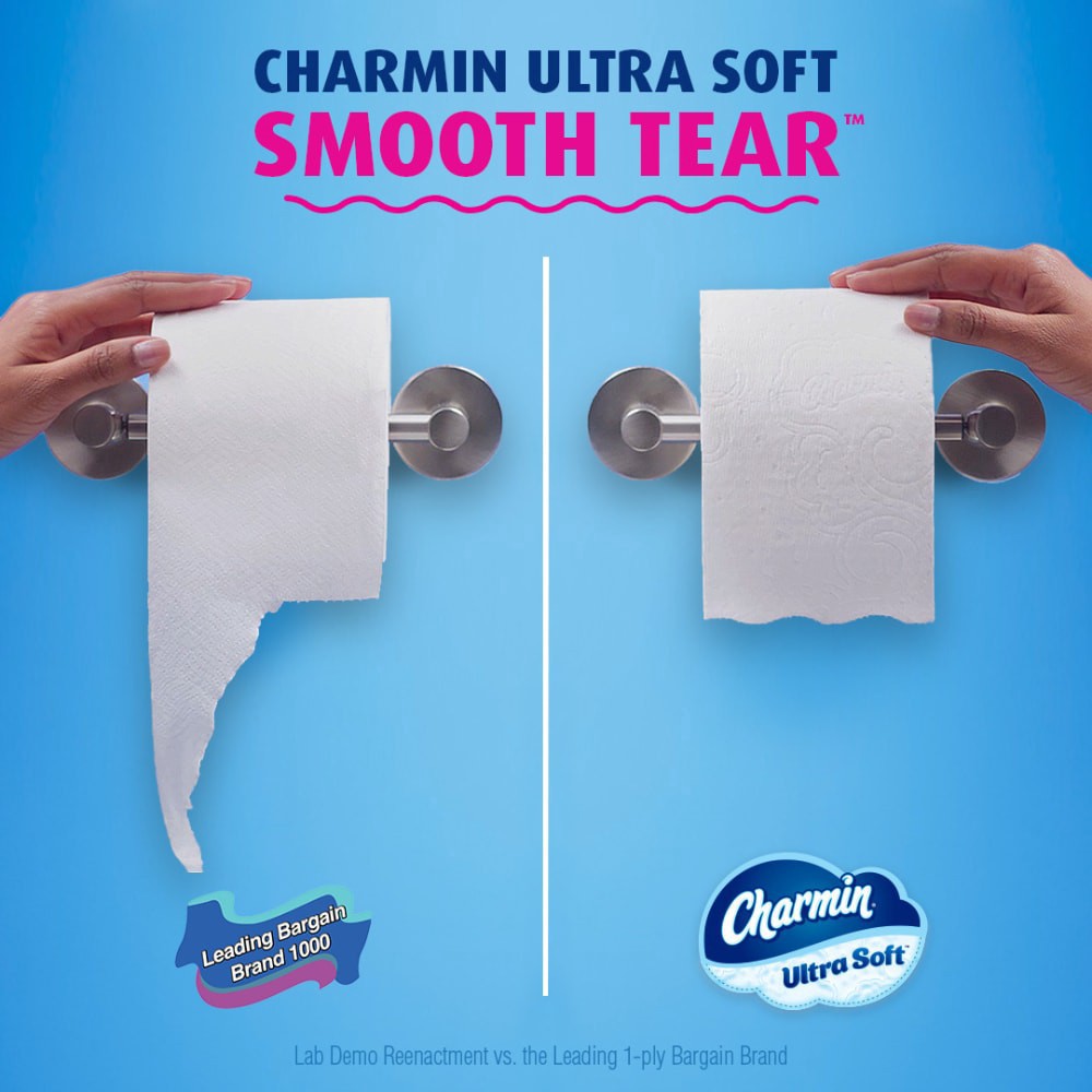 slide 2 of 6, Charmin Ultra Soft Toilet Paper 18 Mega XL Rolls, 336 Sheets Per Roll, 3 ct