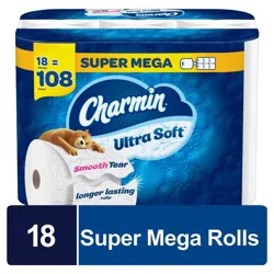 Charmin Ultra Soft Toilet Paper 18 Mega XL Rolls, 336 Sheets Per Roll