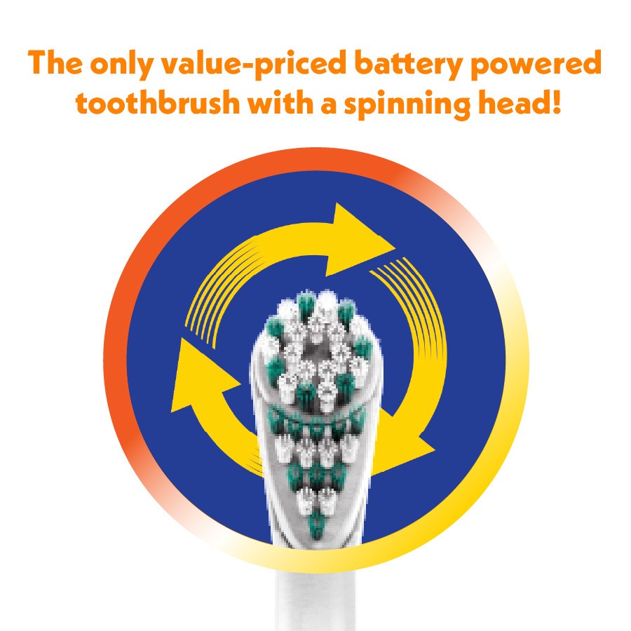 slide 2 of 5, Spinbrush Simply Spinbrush Soft Battery Powered Toothbrush, 1 ct