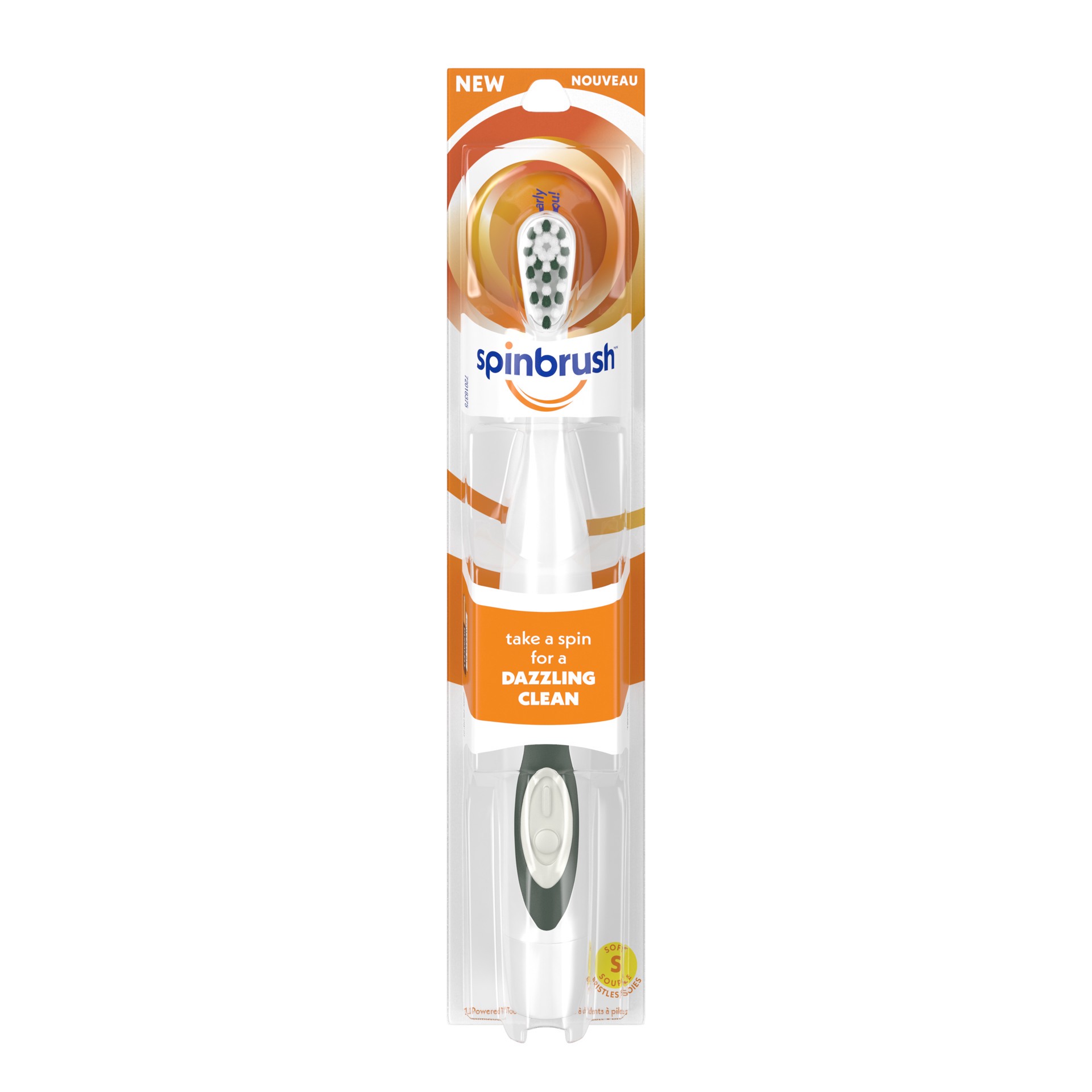 slide 1 of 5, Spinbrush Simply Spinbrush Soft Battery Powered Toothbrush, 1 ct