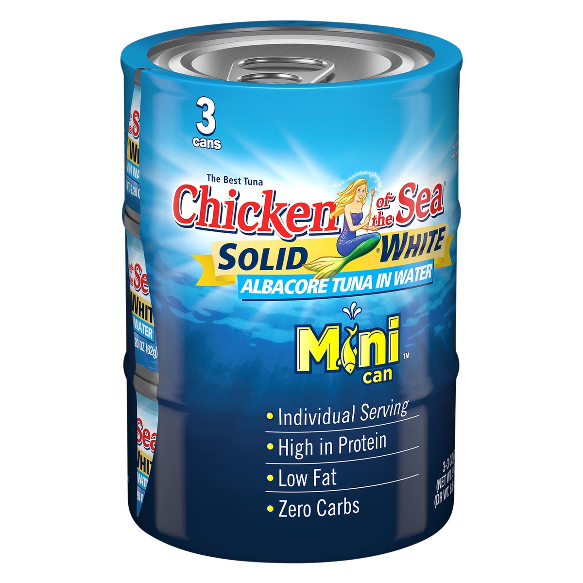 slide 7 of 7, Chicken of the Sea Solid White Albacore Tuna in Water Mini Can, 3 ct; 3 oz