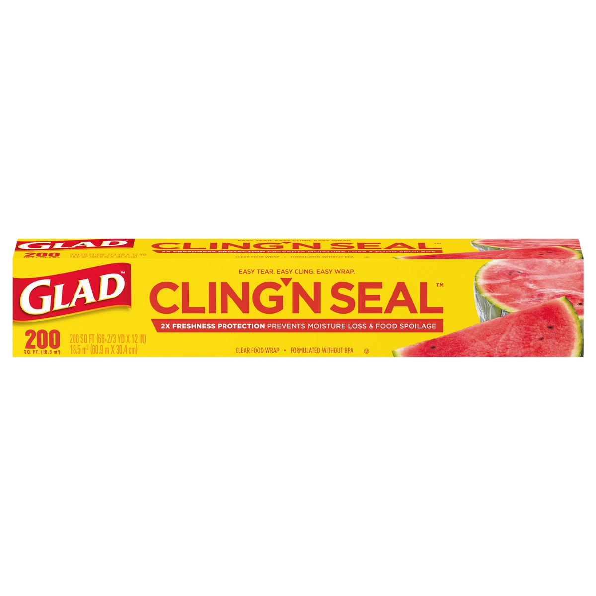 slide 1 of 9, Glad ClingWrap Plastic Wrap, 1 ct