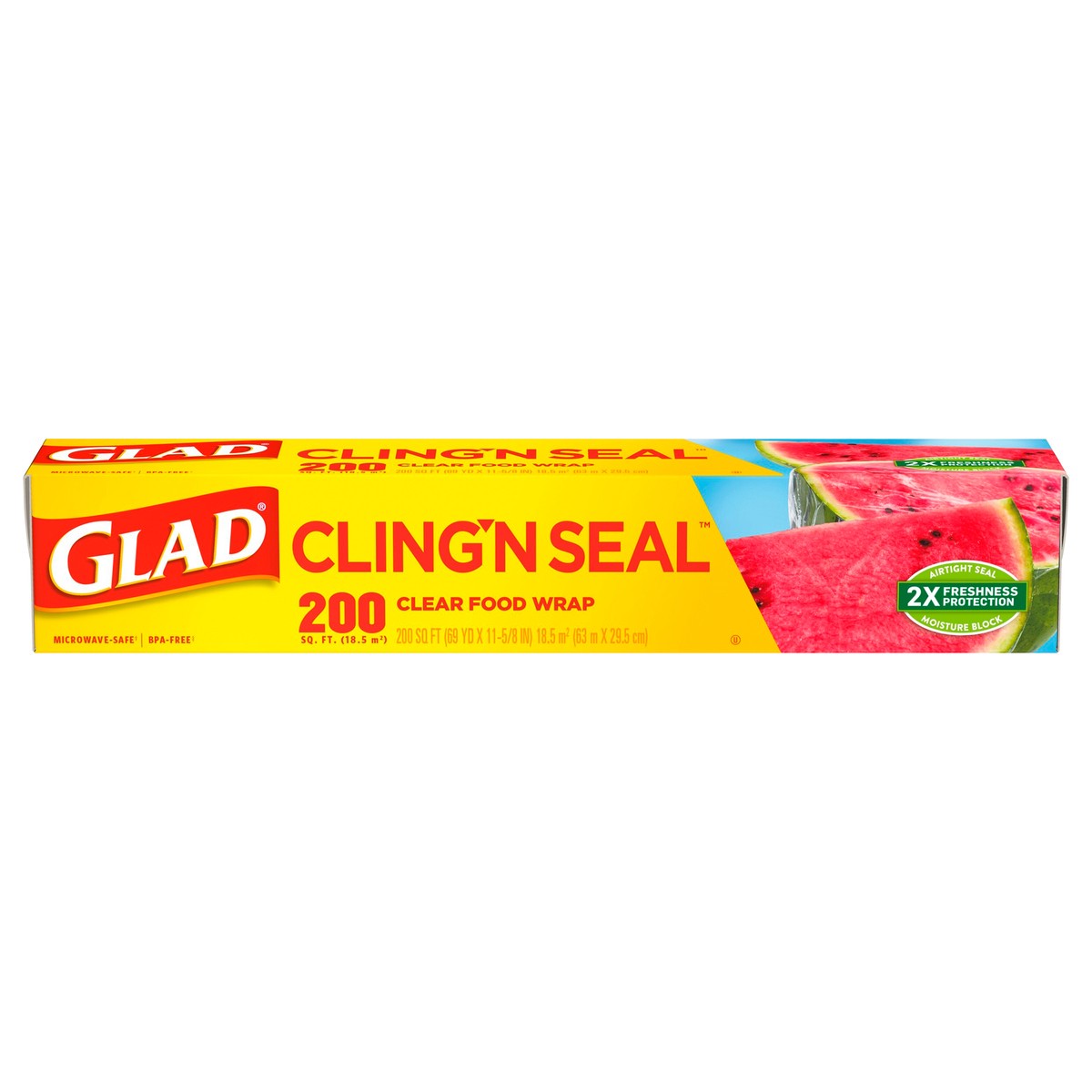 slide 1 of 9, Glad ClingWrap Plastic Wrap, 1 ct