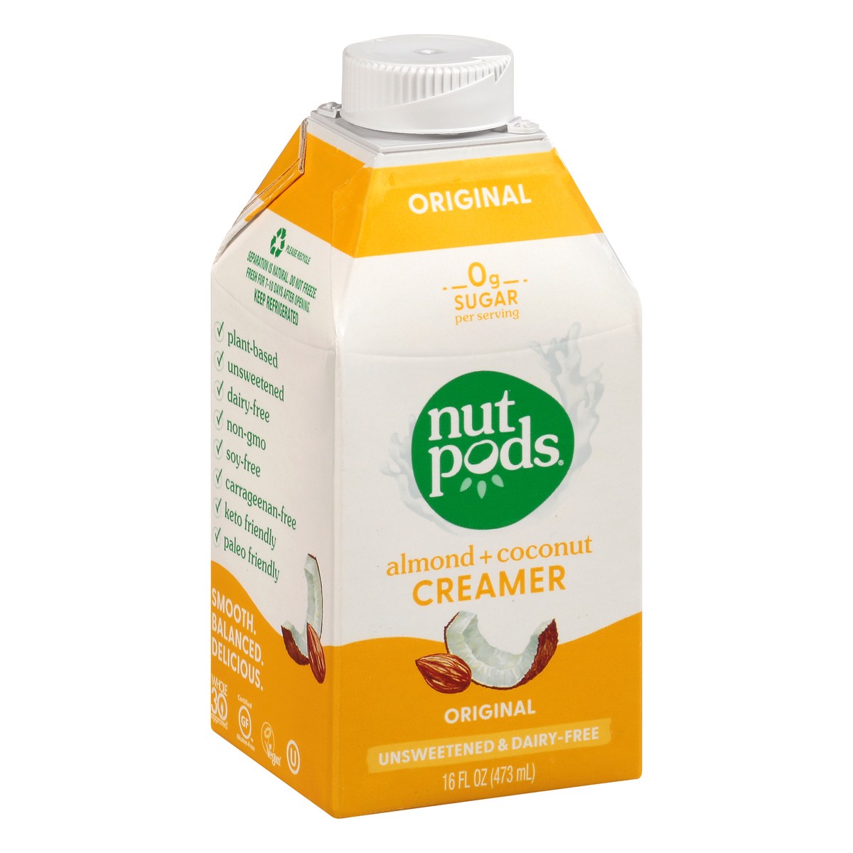 slide 2 of 9, nutpods Almond + Coconut Original Creamer 16 oz, 16 oz