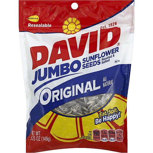 DAVID Original Jumbo Sunflower Seeds 5.25 Oz | Shipt