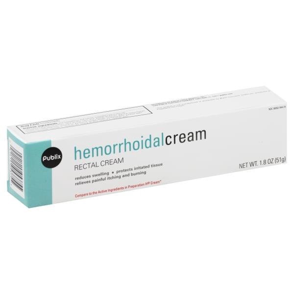 slide 1 of 1, Publix Hemorrhoidal Cream, 1.8 oz