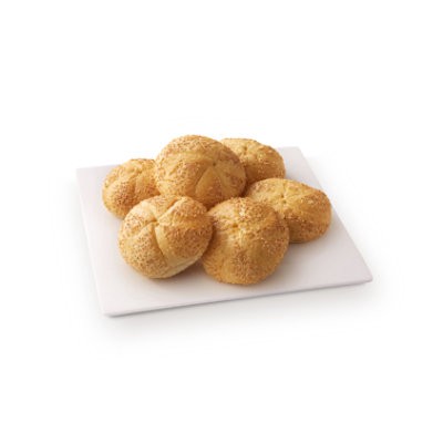 slide 1 of 1, Bakery Rolls Kaiser Sesame Seed - 6 Count, 1 ct