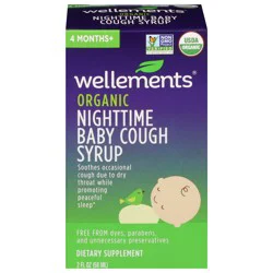 Wellements Organic Nighttime Baby Cough & Mucus Syrup 2 fl oz
