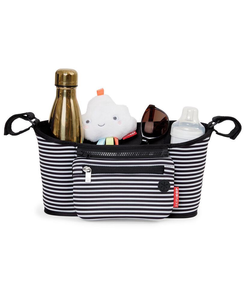 slide 4 of 8, Skiphop Grab & Go Stroller Organizer Stripe NS, 1 ct