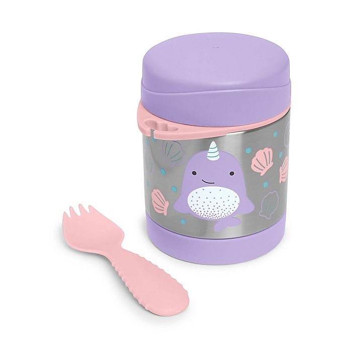 slide 2 of 3, Skip Hop SKIP*HOP Zoo Narwhal Insulated Food Jar, 11 oz