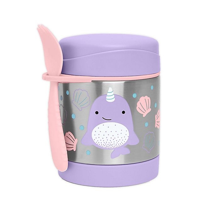 slide 1 of 3, Skip Hop SKIP*HOP Zoo Narwhal Insulated Food Jar, 11 oz