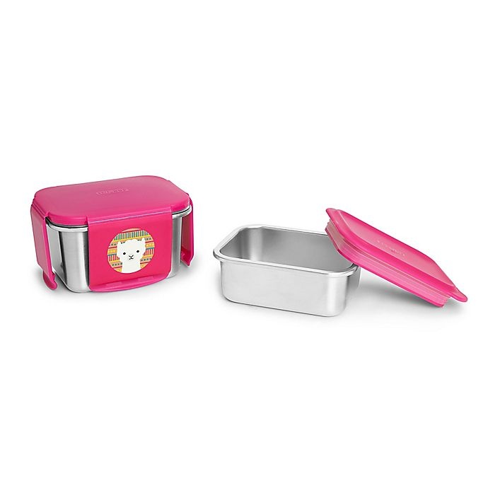 slide 2 of 3, Skip Hop SKIP*HOP Zoo Llama Stainless Steel Lunch Kit, 2 ct