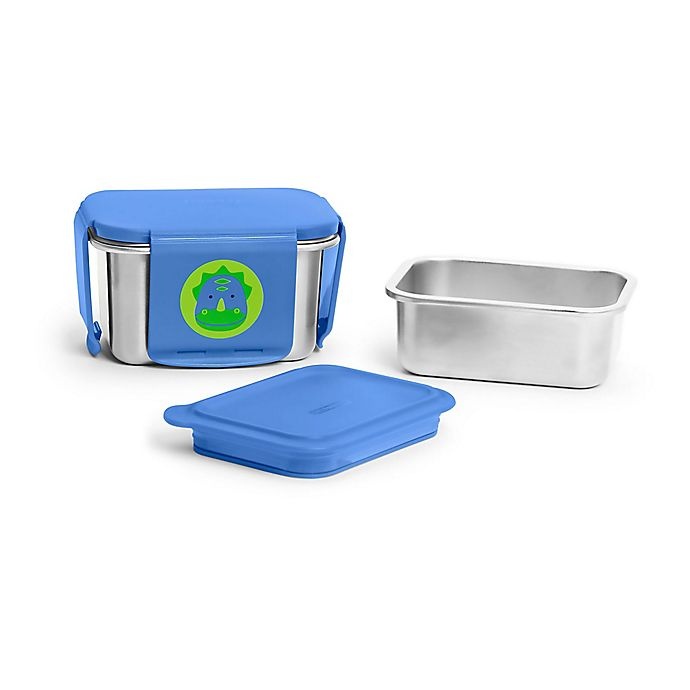 slide 2 of 3, Skip Hop SKIP*HOP Zoo Dino Stainless Steel Lunch Kit, 2 ct