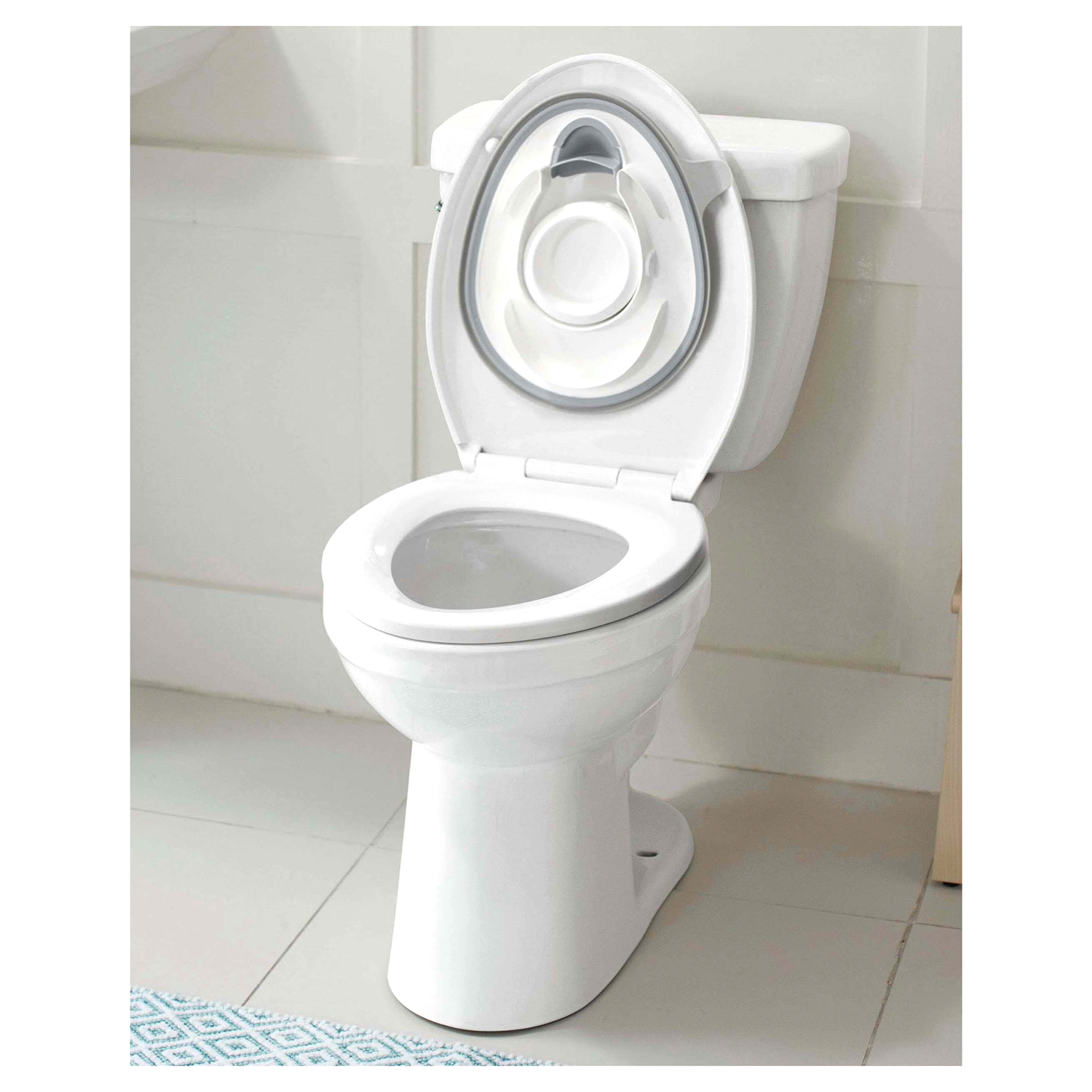 slide 2 of 4, Skip Hop Easy Store Toilet Trainer- White, 1 ct