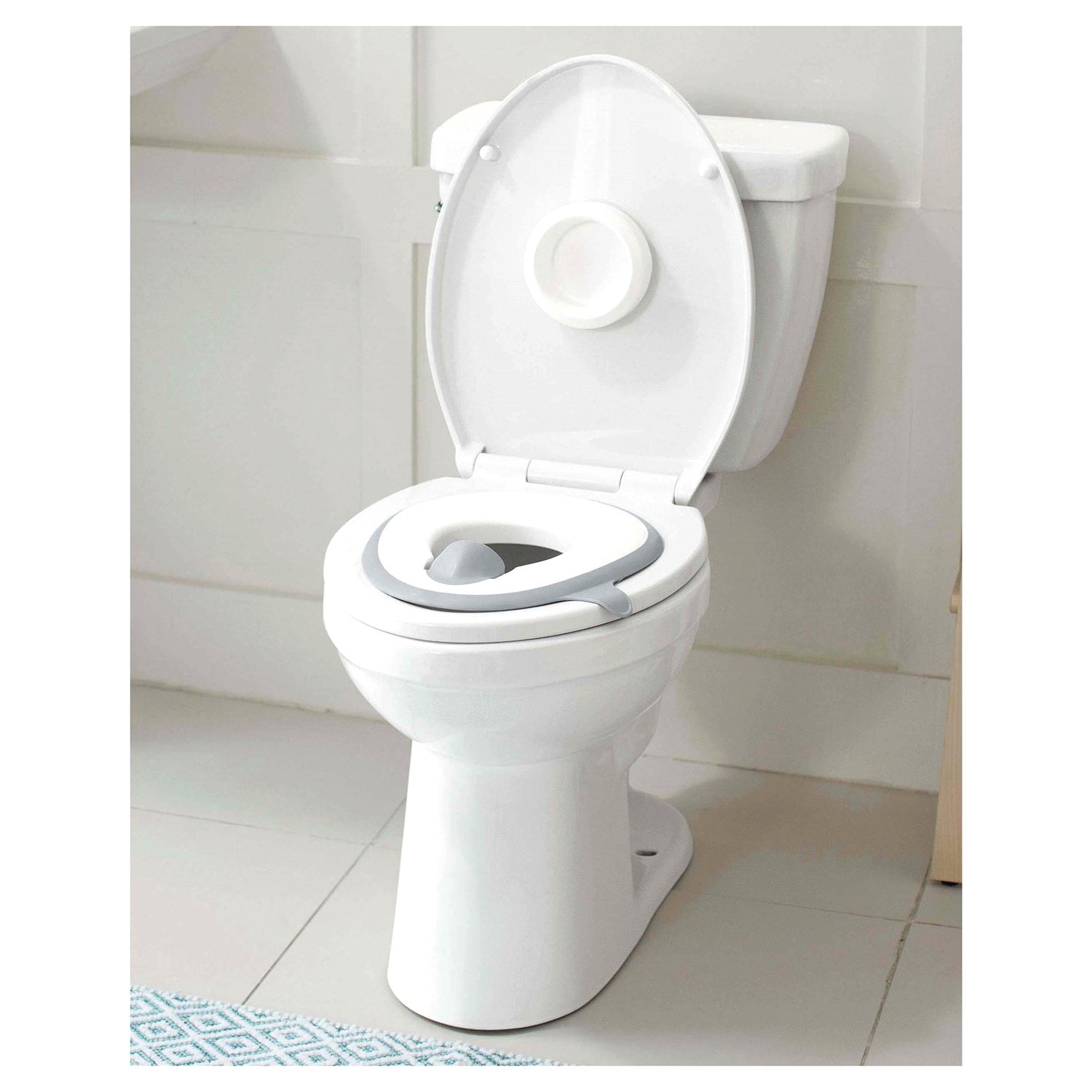 slide 3 of 4, Skip Hop Easy Store Toilet Trainer- White, 1 ct