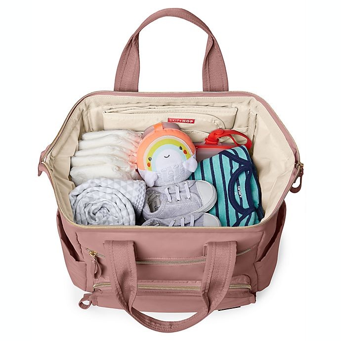 slide 5 of 9, Skip Hop SKIP*HOP Mainframe Wide Open Backpack Diaper Bag - Pink, 1 ct