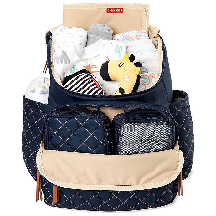 slide 4 of 6, Skip Hop Forma Diaper Backpack - Navy, 1 ct