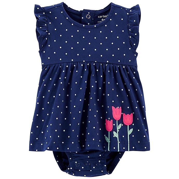 slide 1 of 1, carter's Polka Dot Sunsuit, 1 ct