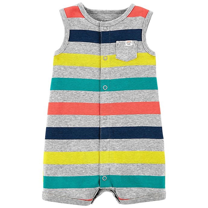 slide 1 of 1, Carter's Striped Snap-Up Romper, 1 ct