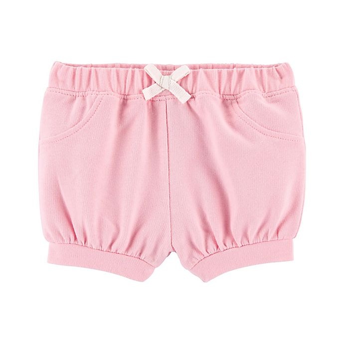 slide 1 of 1, Carter's Newborn Pull-On French Terry Shorts - Pink, 1 ct