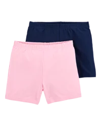 Carters Kid 2-Pack Pink/Navy Bike Shorts Pink/Navy 5