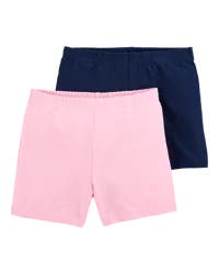 Carters Kid 2-Pack Pink/Navy Bike Shorts Pink/Navy 5