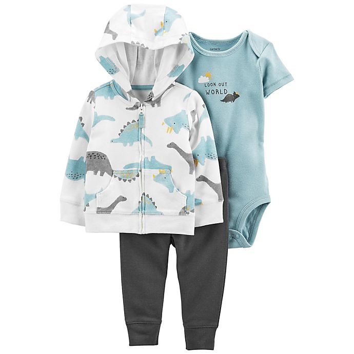 slide 1 of 1, Carter's Newborn Dinosaur Little Jacket Set - Blue, 3 ct