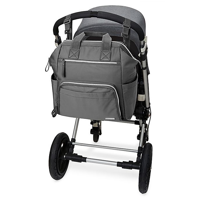 slide 5 of 9, Skip Hop SKIP*HOP Mainframe Wide Open Diaper Backpack - Charcoal, 1 ct