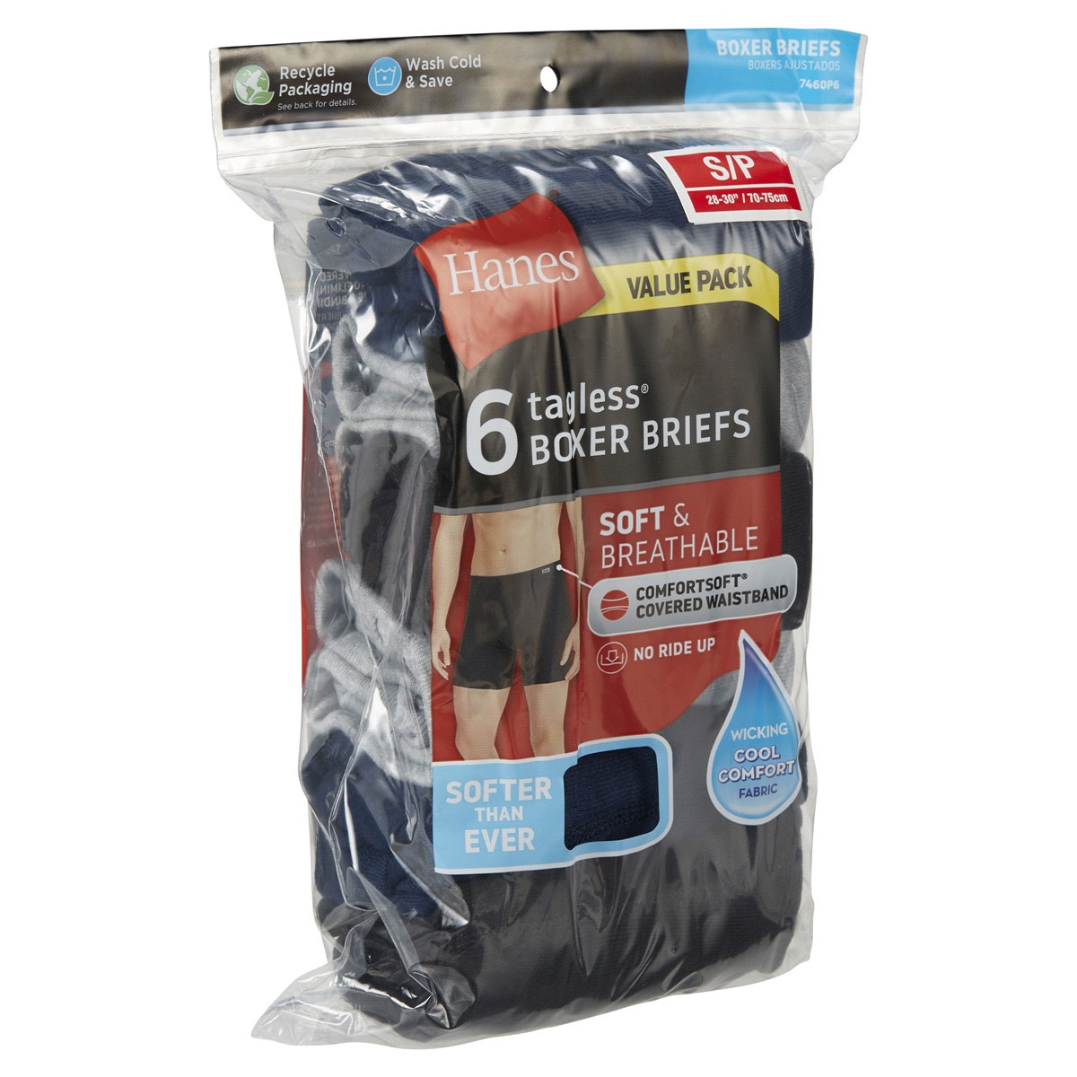 slide 26 of 29, Hanes Men's ComfortSoft Waistband Boxer Briefs, Assorted, Small, 6 ct