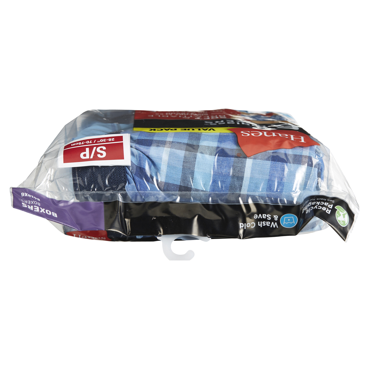 slide 5 of 5, Hanes Men's Woven Boxers, Assorted, Small, 6 ct