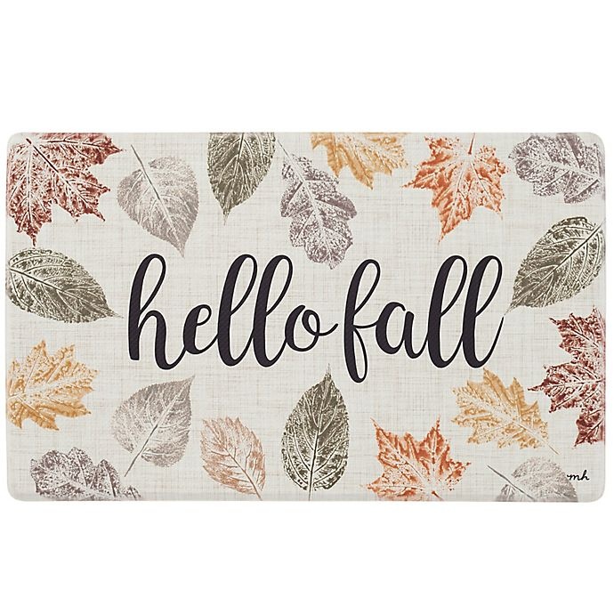 slide 1 of 1, Hello Fall Kitchen Mat, 18 in x 30 in