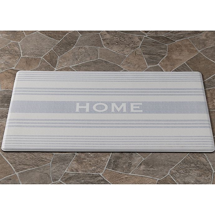 slide 3 of 3, Bee & Willow Home Stripe Comfort Kitchen Mat - Natural", 20 in x 36 in