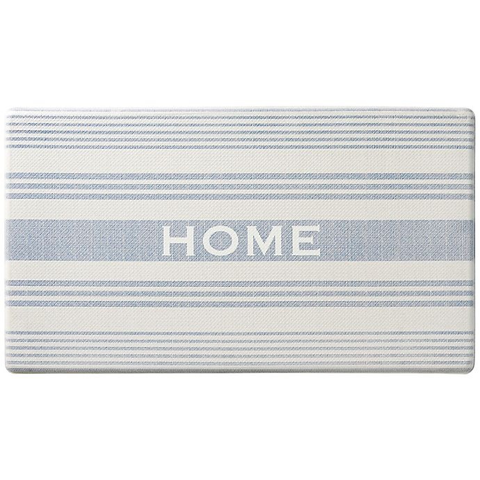 slide 1 of 3, Bee & Willow Home Stripe Comfort Kitchen Mat - Natural", 20 in x 36 in