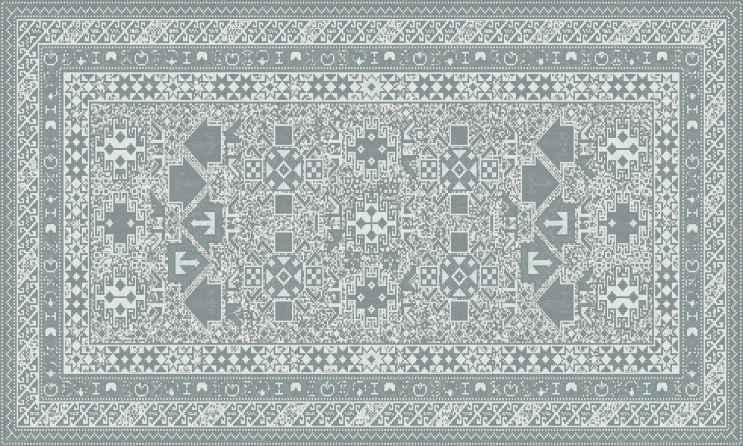 slide 1 of 4, Natco Home Western Rug Grey/Black 20x36 Comfort Mat, 1 ct