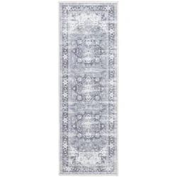 Rugease Velveteen Cade Cream 2x6 Washable Runner