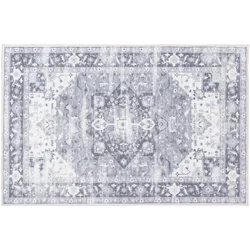 Rugease Velveteen Cade Cream 30x46 Washable Accent Rug