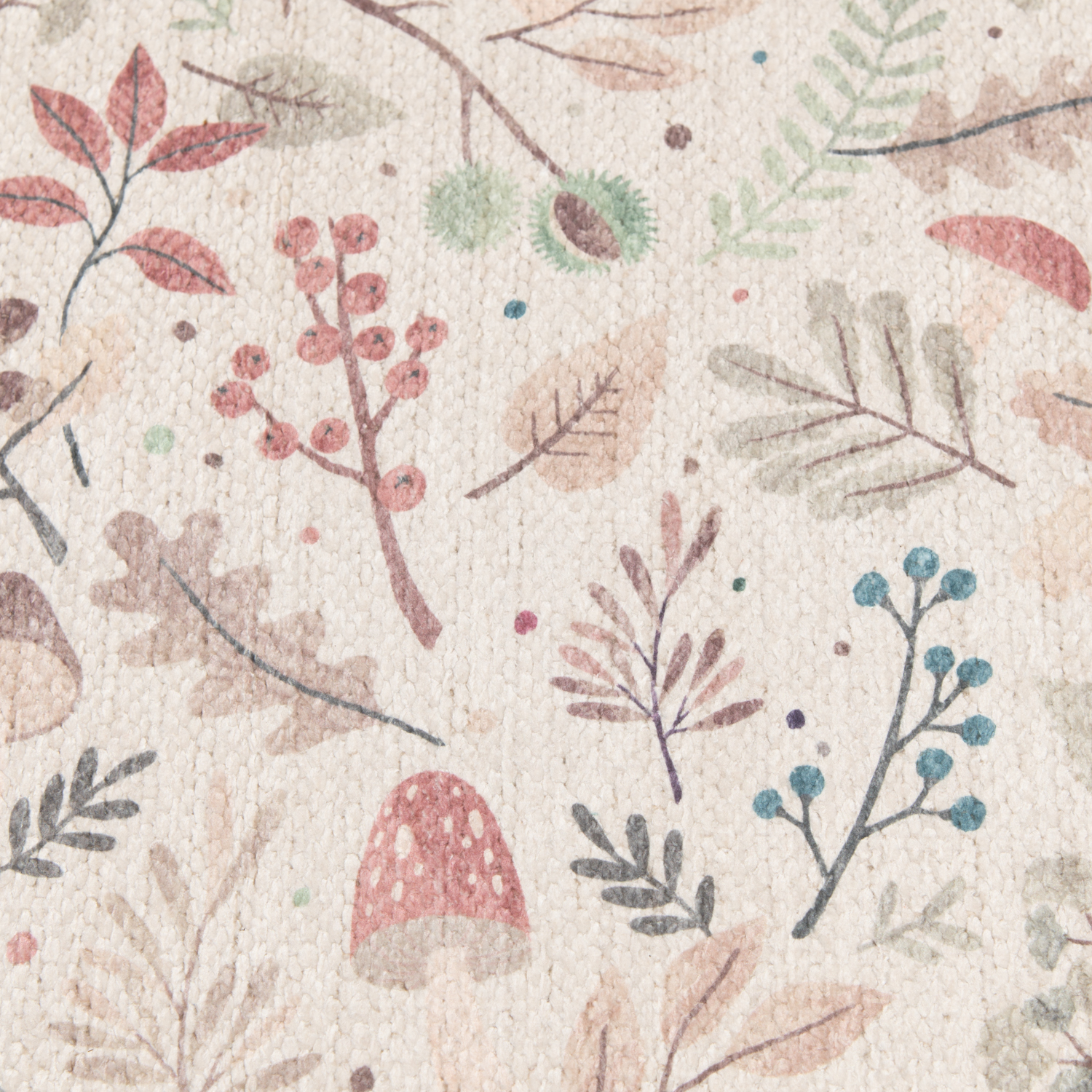 slide 2 of 6, Natco Home Chenille Whipstitch, Cottage Core Mushroom S, 18 in x 30 in, Multi, 1 ct