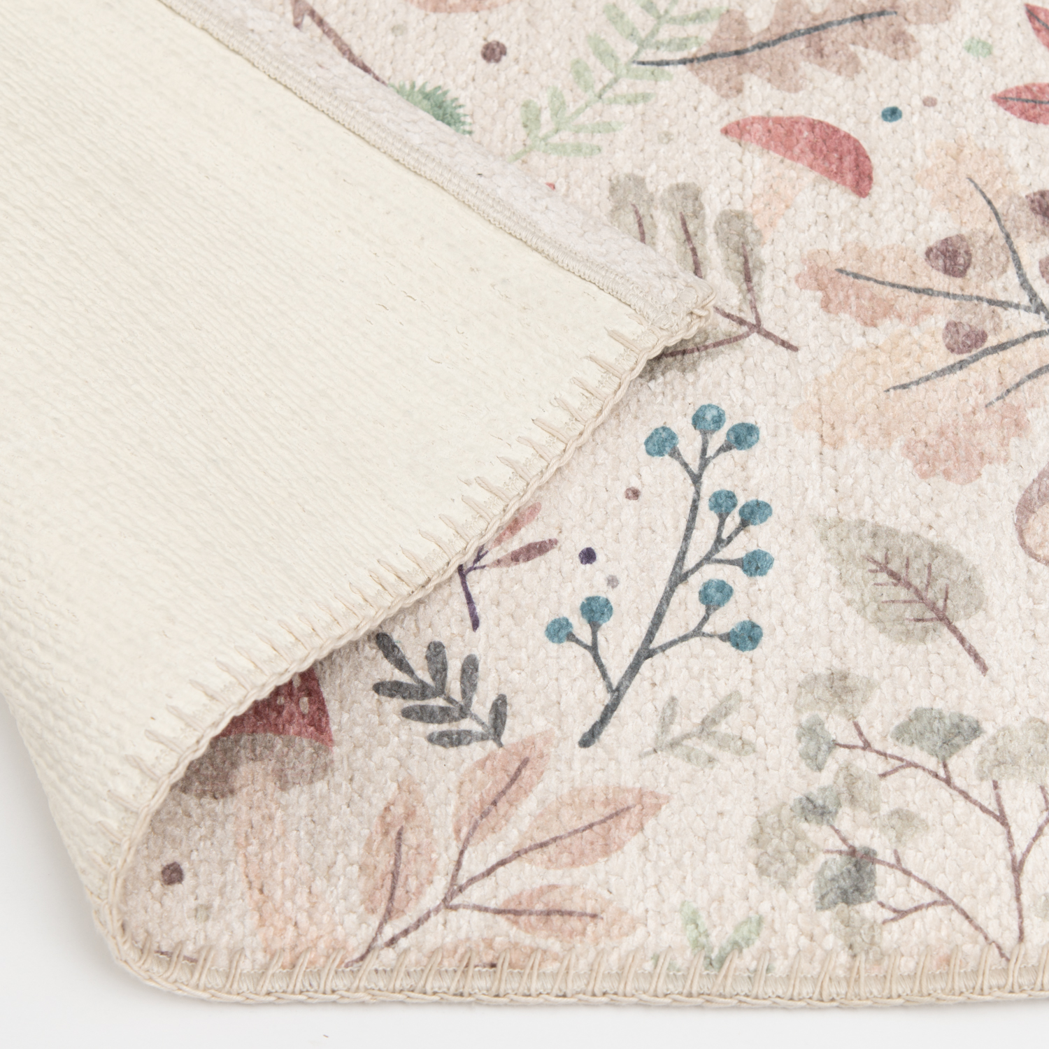 slide 5 of 6, Natco Home Chenille Whipstitch, Cottage Core Mushroom S, 18 in x 30 in, Multi, 1 ct