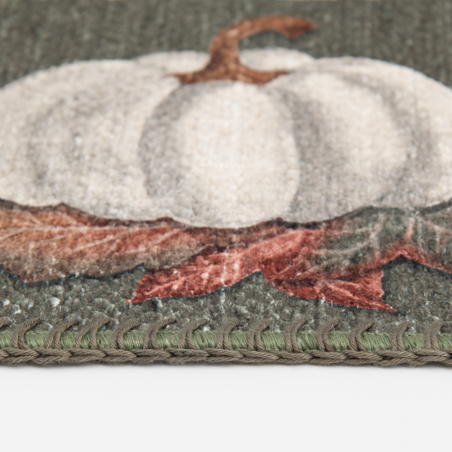 slide 2 of 6, Natco Home, Chenille Whipstitch Grateful Fall Leaves Wreath S, 18 in x 30 in, Multi, 1 ct