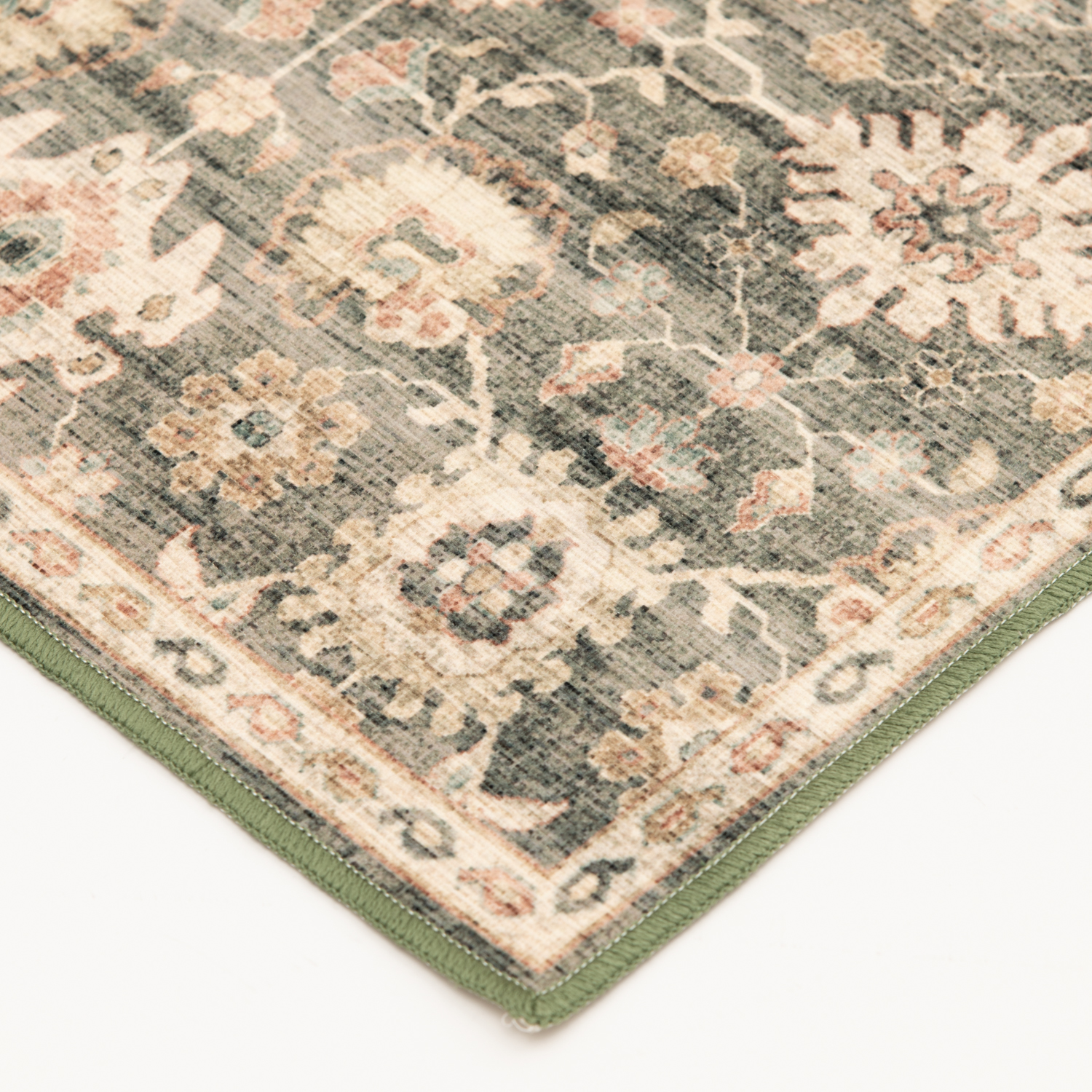 slide 2 of 5, Natco Home, Polyester Traditional, 20 in x 33 in, Brown Black, 20 in