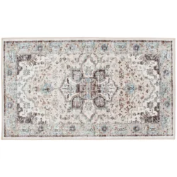 Rugease Medallion Accent Rug, 20 in x 34 in, Green