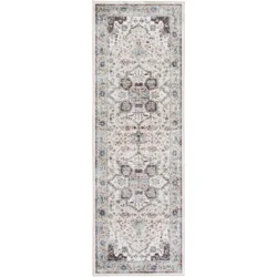 Rugease Medallion Runner, 2 Ft X 6 Ft, Green