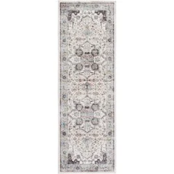 Rugease Medallion Runner, 2 Ft X 6 Ft, Green