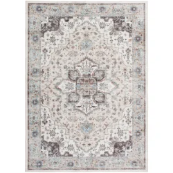 Rugease Medallion Area Rug, 5 ft x 7 ft, Green