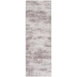 Rugease Abstract Runner, 2 Ft X 6 Ft, Taupe