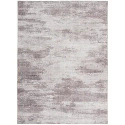 Rugease Abstract Area Rug, 5 ft x 7 ft, Taupe