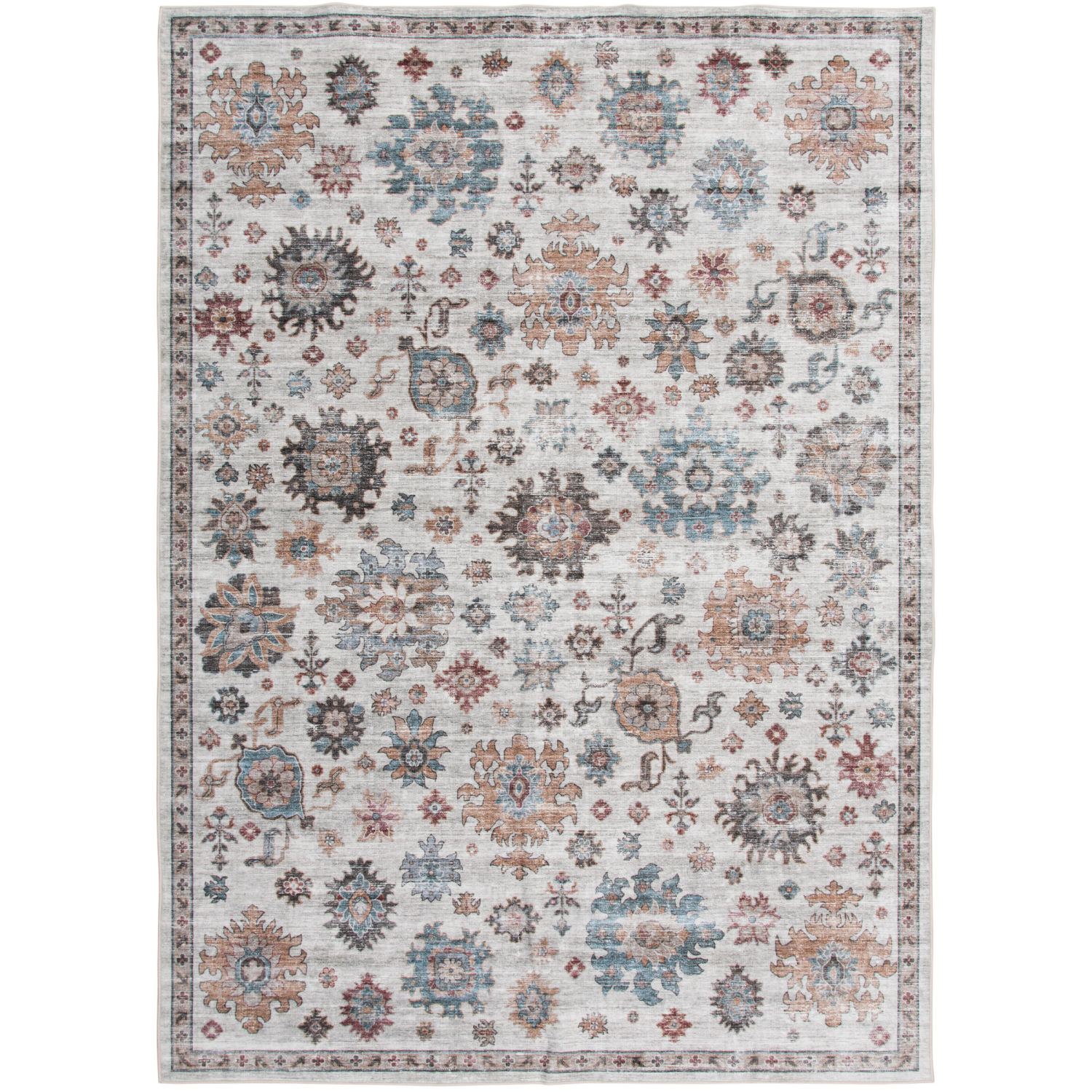 slide 1 of 5, Rugease Medallion Area Rug, 5 ft x 7 ft, Multi, 5 ft, 7 ft