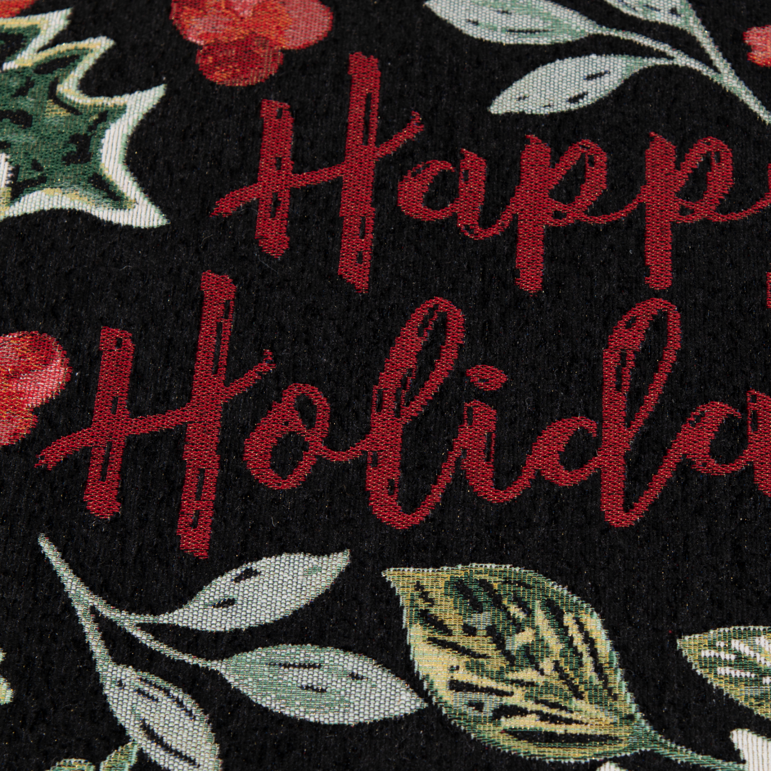 slide 6 of 6, Firewood & Fir Glitz Happy Holiday's Accent Rug, 18 In X 30 In, Black, 1 ct