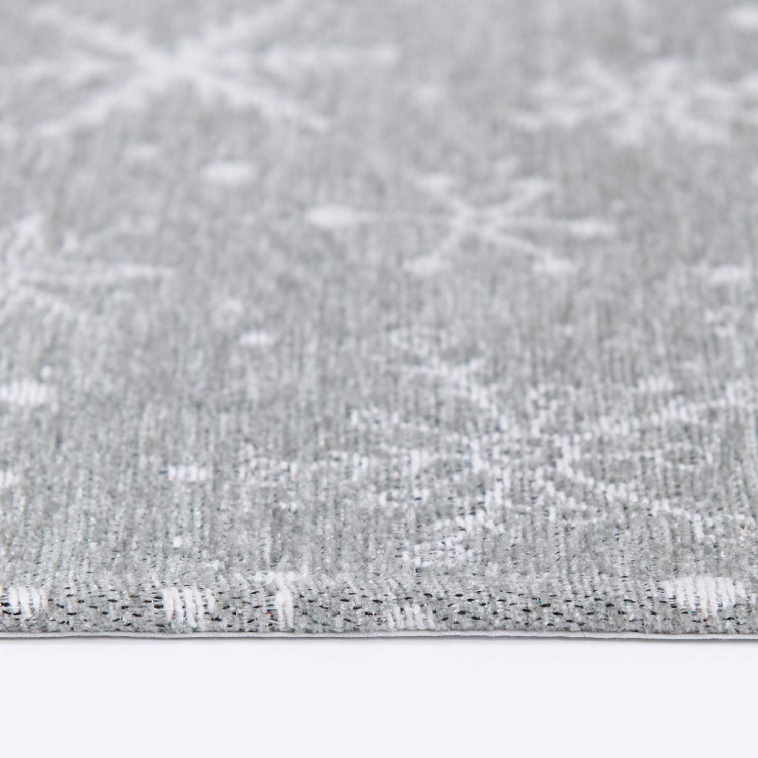 slide 5 of 6, Firewood & Fir Glitz Snowflake Accent Rug, 18 In X 30 In, Silver, 1 ct