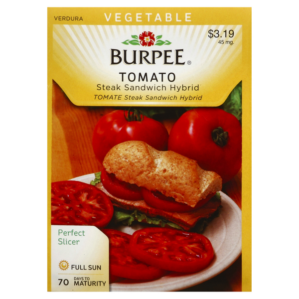 slide 1 of 1, Burpee Steak Sandwich Hybrid Tomato Seeds, 1 ct